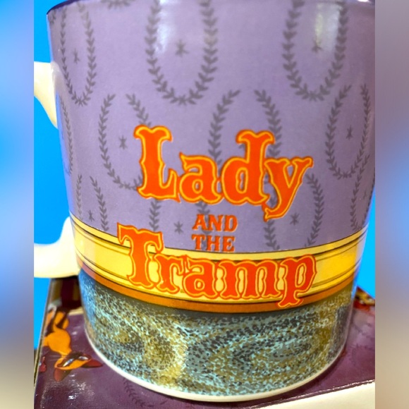 DISNEY STORE EXCLUSIVE VTG 90’s NWT LADY AND THE TRAMP WALT DISNEY’S CLASSIC MUG - Picture 10 of 14